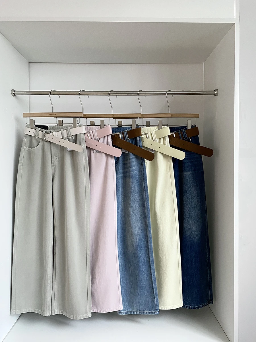 

Spring 2026 High Waist Loose Women's Jeans Straight Leg Casual Versatile Sweet Anti-Aging Slimming Long Pants