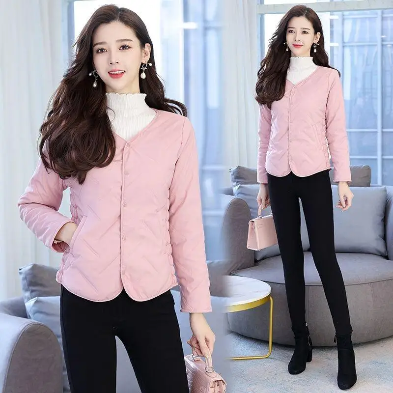 

Women's Coat winter autumn Jacket Outerwear Warm Fleece Lined Lightweight Quilted Short Down Warm Slim Cotton Coat