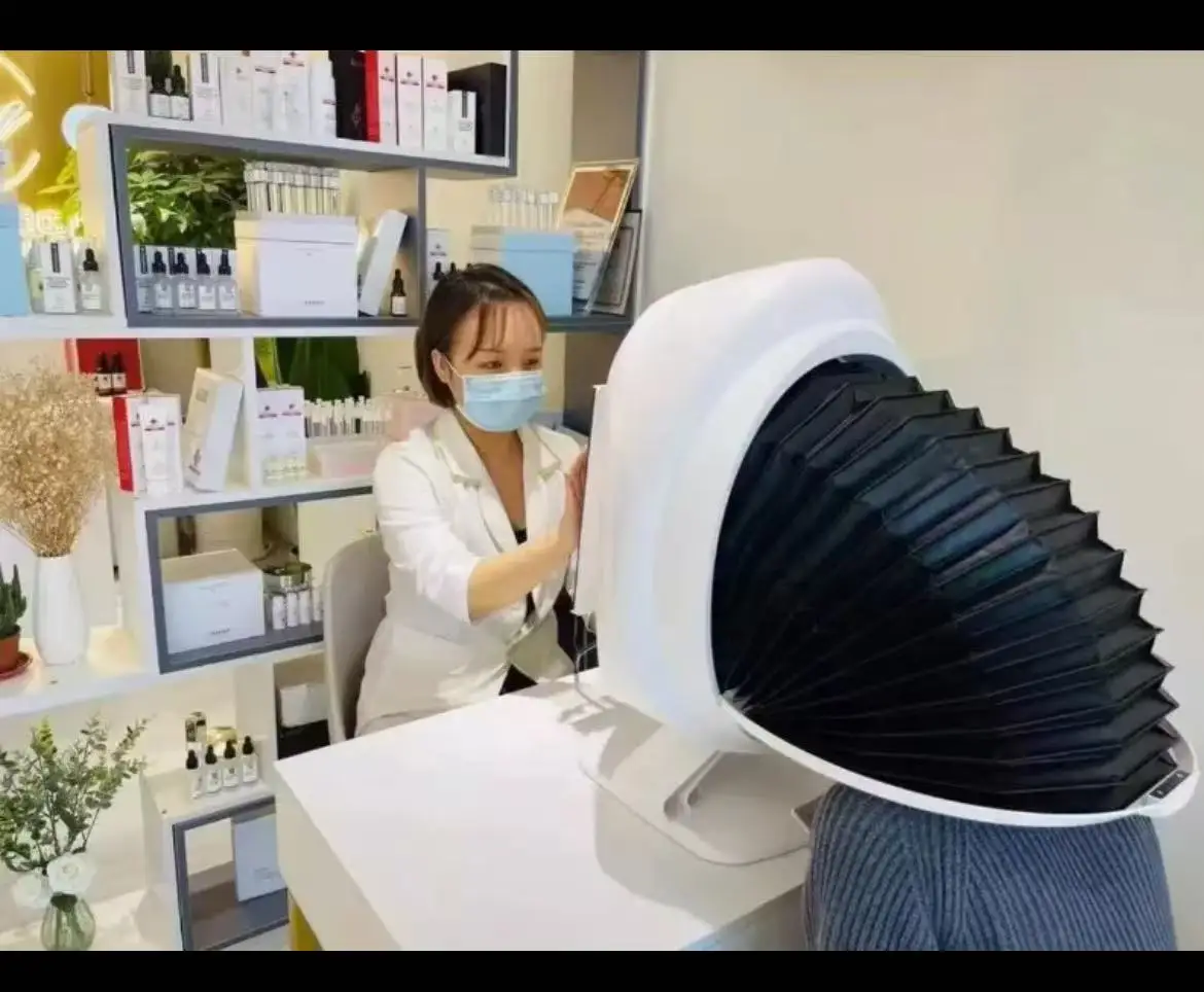 AISIA Q1 3D AI Facial Skin Analyzer Detection Skin Problem Diagnosis 8 Spectrum Professional Analysis Beauty Salon Equipment CE