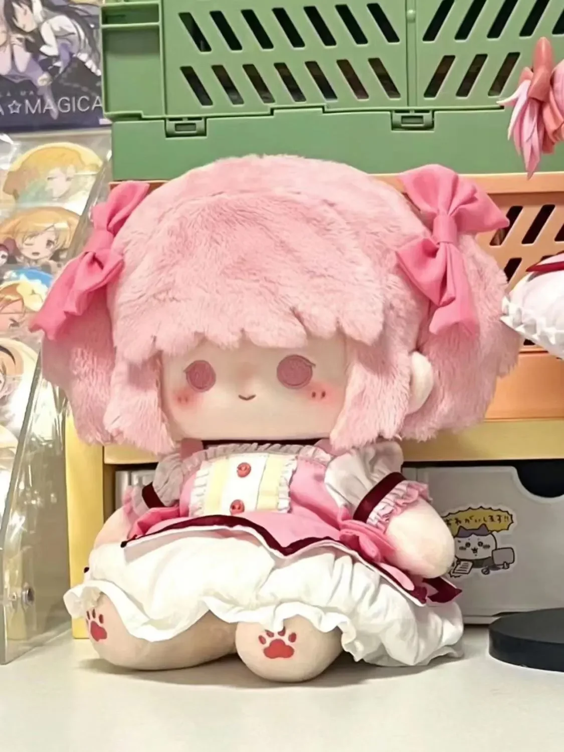 Puella Magi Madoka Magica Modaka محشوة 20 سنتيمتر دمية القطن فستان لطيف ألعاب من القطيفة للبالغين والأطفال لجمع كهدايا