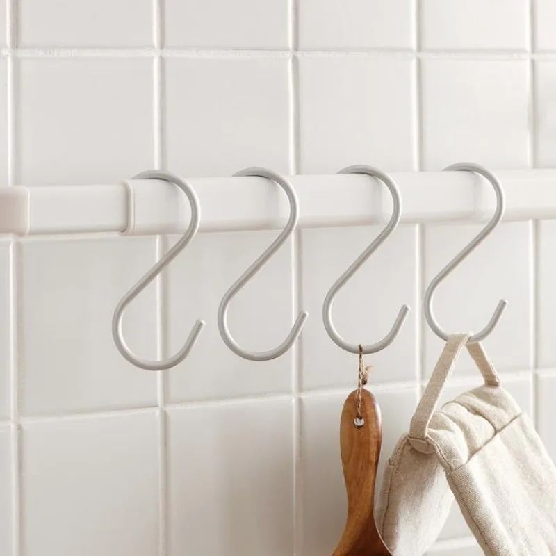 10-Piece Gold S-Shaped Heavy Duty Multi-Purpose Storage Hooks for Hanging Pans, Pots, Plants, Towels & Clothes