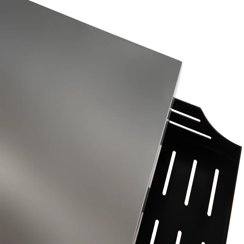 Outdoor Kitchen Wicker Island Rolling Cart & Storage Cabinet, Wheels and Stainless Steel Extended Table Top, Side Handle for Pat