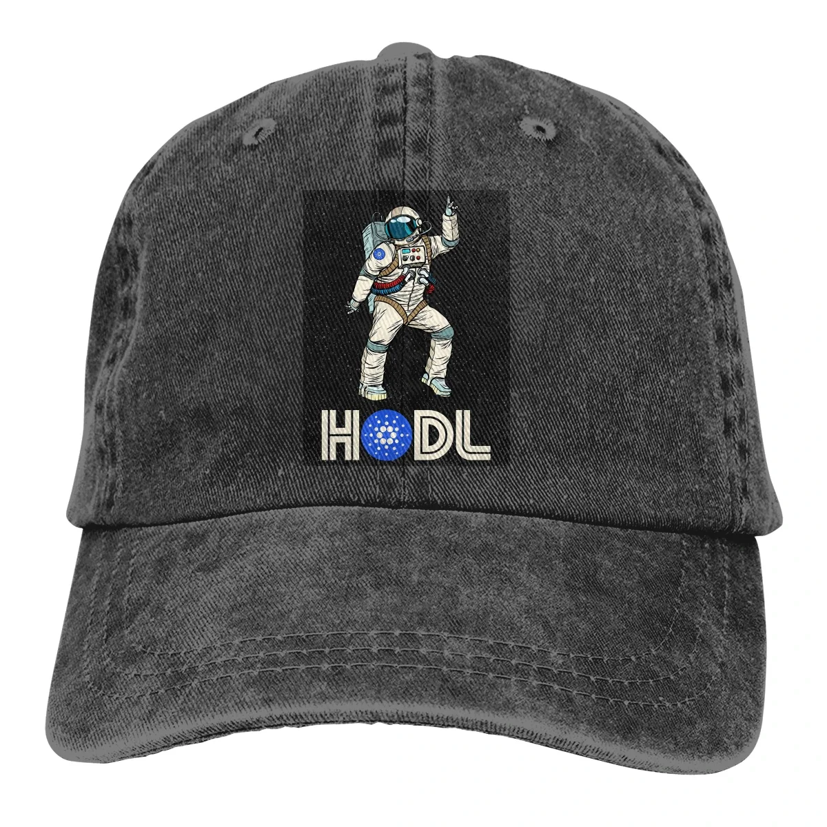 Disco Astronaut Hodling ADA - Hodl Space Man Baseball Cap Men Cardano Coin ADA Cryptoc Caps colors Women Summer Snapback Caps