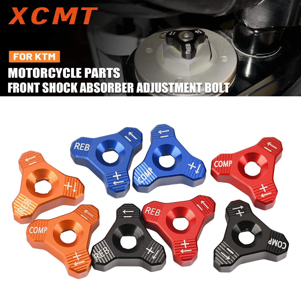 Perno de ajuste de horquilla de amortiguador delantero para Husqvarna FC/FE/TC/TE KTM SX/EXC/XC-W Beta RR/RS 125-530 1998-2019 Motocross