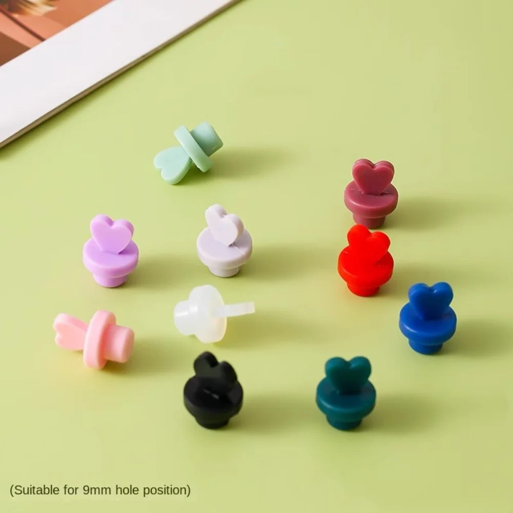 Silicone Bottle Dust Plug Love Reusable Glass Straw Hole Silicone Stopper Dust-proof Drinkware Decorative Leak Proof Cup Plug