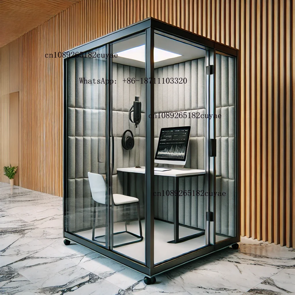 

Model Small 1 Person Soundproof Booth Acoustic Office Pods Personalized Silent Cabin With Optional Interior Color Space House