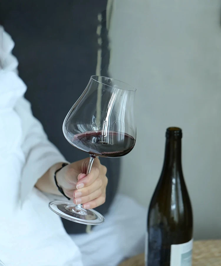 

850ml Large Size Ultra-thin Crystal Wine Glass Handmade Perfect Flawless Goblet Big Belly Red Wine Glass Serving Cups