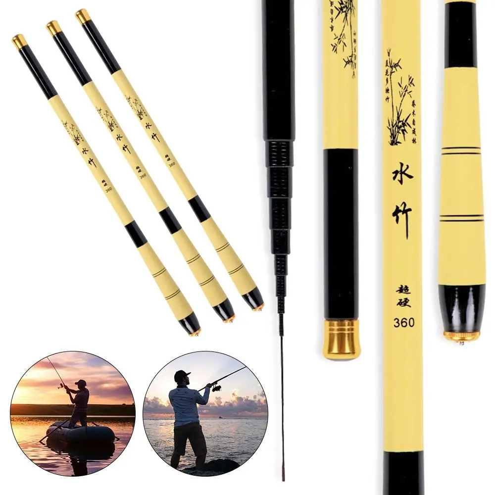 

Mini Portable Travel Carbon Fiber Fishing Tackle Stream Hand Pole Telescopic Fishing Rod Carp Feeder