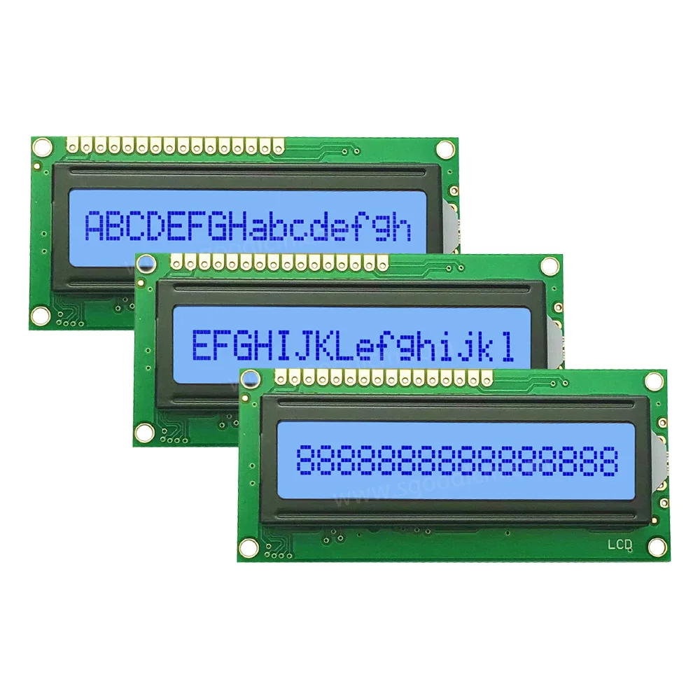 Industrial grade 16X1 row Character type lcd screen display JXD1601A STN Gray Positive lattice display module With backlight