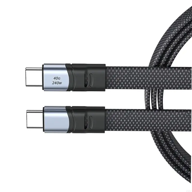 HX5C USB C carregamento rápido liso Nylon Fio 240W transmissão dados rápida