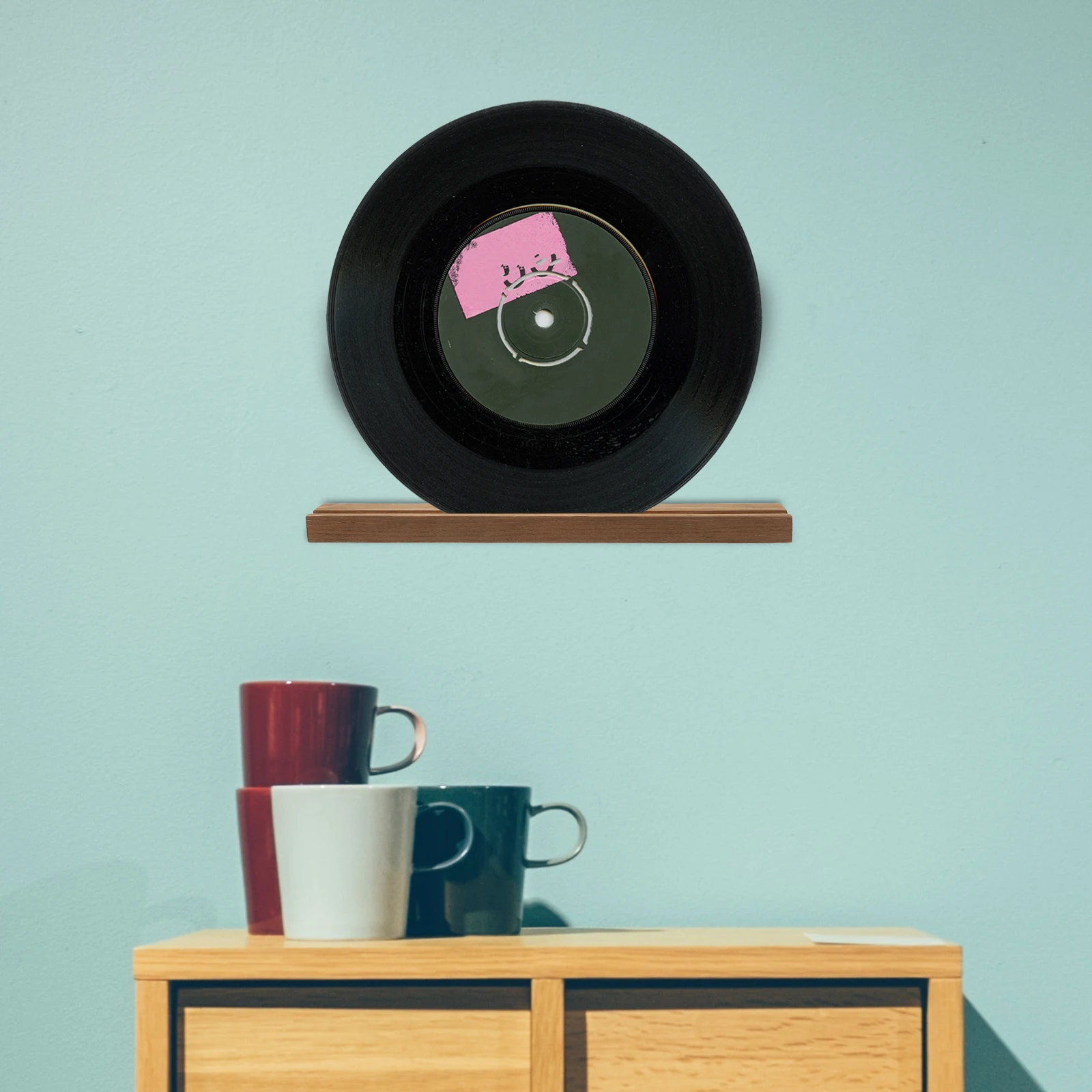 

1pcs Vinyl Record Rack Wood Display Stand Holder Magazine Album Brackets Storage CD Organizer Music Instrument Accessories