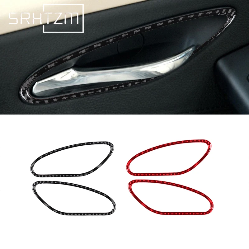 Car Stickers Inner Door Bowl Frame Decoration Carbon Fiber Interior For Bmw 6 Series E63 E64 2004 - 2010