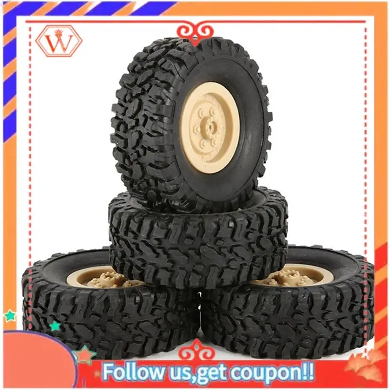 

Прочный 24 шт. резиновый обод колеса для RC 1/16 альпинистский гусеничный автомобиль WPL B-1/B-24/C-14/C-24/B-16, запасная модель грузовика, желтая