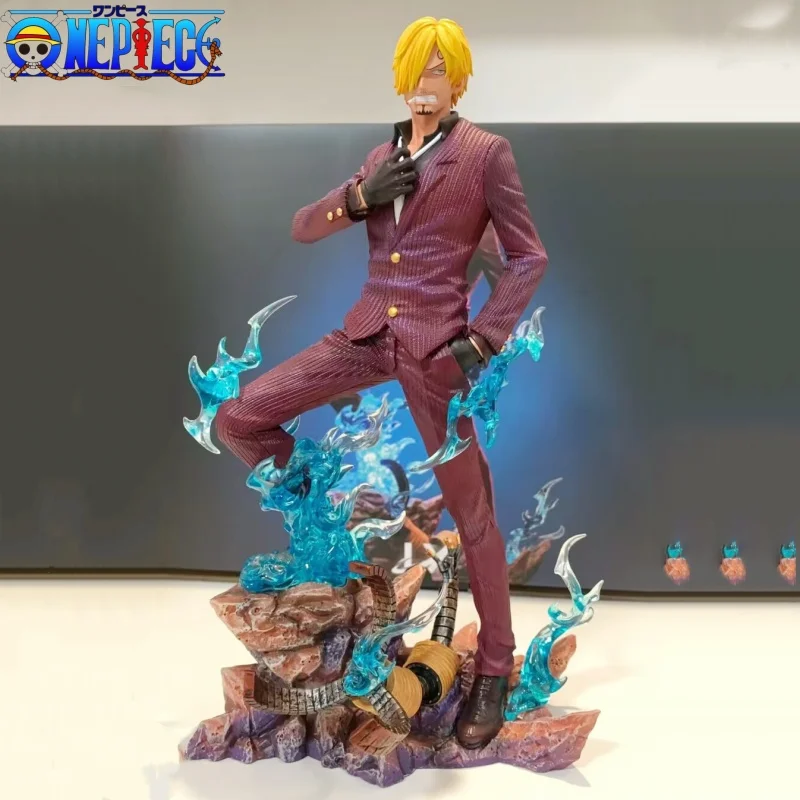 

Gk One Piece Sanji фигурки Sanji светящиеся Аниме фигурки Статуэтки из ПВХ Модель Куклы Декор комната коллекция подарки