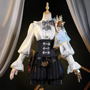 Cosplay -Identität -Fantasien für Männer und Frauen, Identitätsspiel V, Überlebender Maler, Goldhemd, Kürbiskhosen -Set, Karnevalsuniformen 12 Hauptverkaufsmaler Kleidung - №10