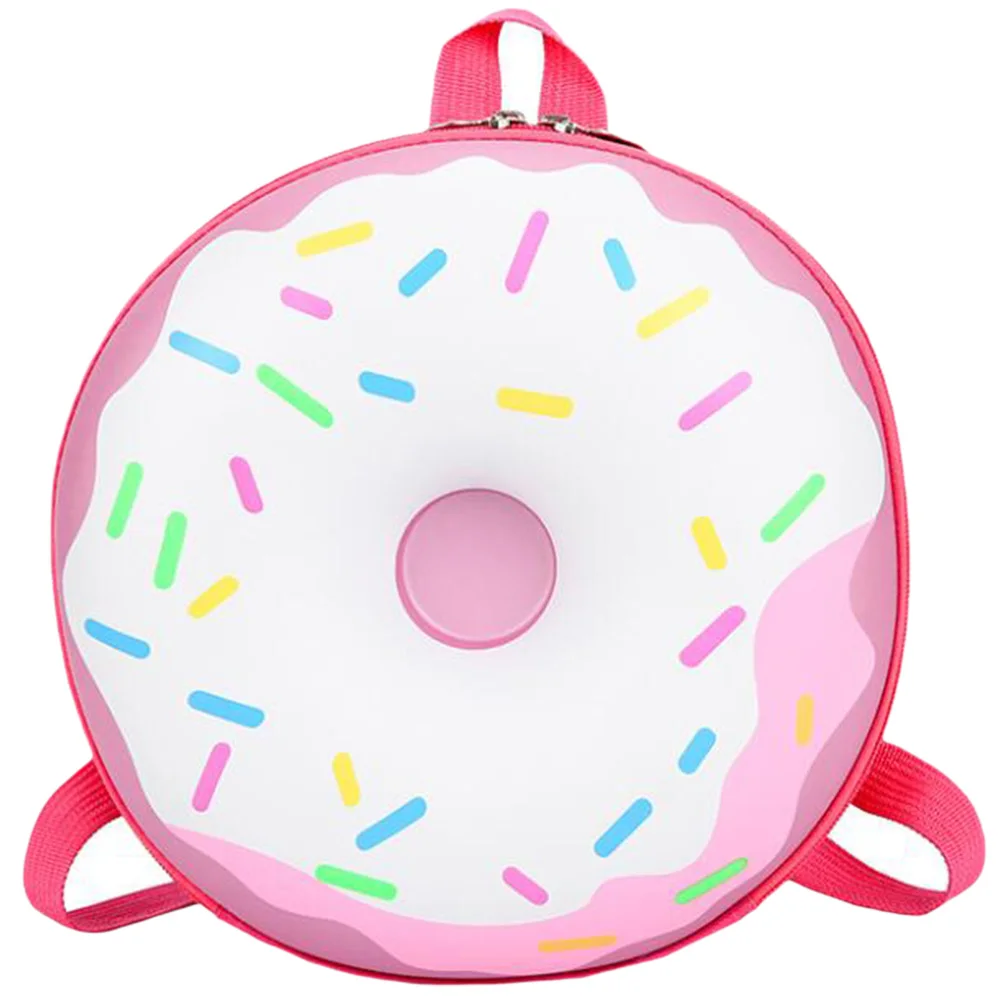 

Kids Backpack ABS PC Lightweight Portable Boys Girls Bag Storage Pouch Compact Fashionable Safe Child Donut Design