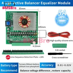 12A Active Equalizer Balancer 3S 4S 6S 7S 8S 12S 14S 15S 16S 17S 18S 19S 20S 24S BMS Lifepo4/Li-ion 5A Battery Energy Capacitor