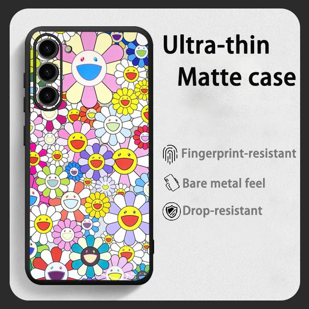 Painting M-Murakami Japanese artist  Phone Case For Samsung Galaxy S26 S25 S24 S23 S22 S21 Plus Ultra Note20 Soft Black