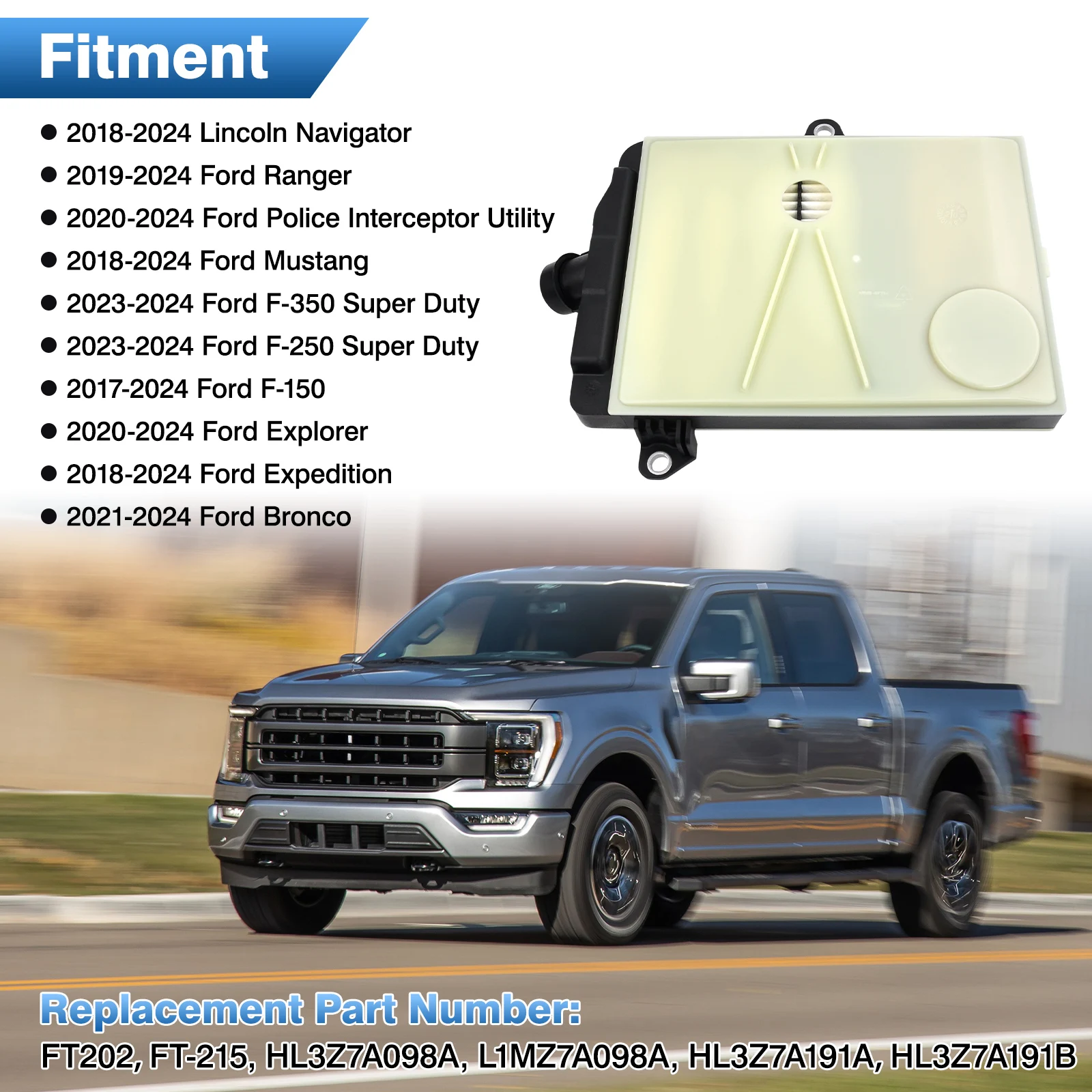 HL3Z7A098A Transmission Filter Kit for Ford Police Interceptor Utility 2020-2024 HL3Z7A191B HL3P7A191AC