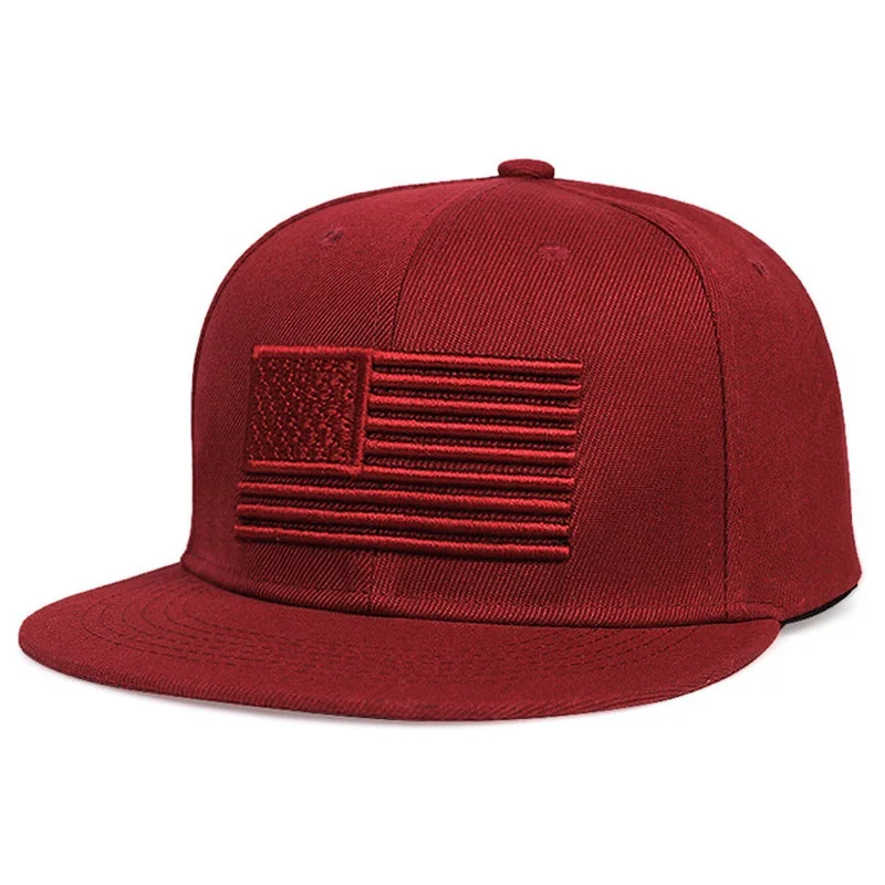 Fashion American Flag Embroidery Baseball Net Caps Spring and Summer Outdoor Adjustable Casual Hats Sunscreen Hat