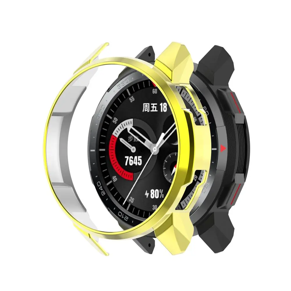 อุปกรณ์เสริมกรอบกันชนเปลือกป้องกันอุปกรณ์ป้องกันฝาครอบ casing PC สำหรับนาฬิกา Honor Watch GS Pro