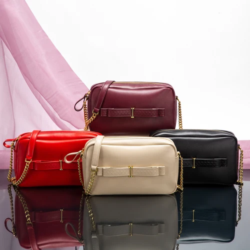 Imagen 2 del producto Bolso de cadena cuadrado Retro clásico a la moda para mujer, bolso de hombro de Color sólido para ir al trabajo de negocios