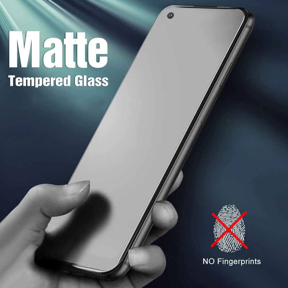 

Matte Tempered Glass For Realme 8 7 6 5 3 Pro C21Y C25Y 5i 5S 7i C11 Screen Protector For OPPO A92 A94 A93 A9 A74 A31 AK1 A16 A7