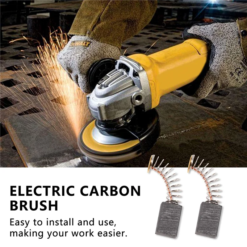 5 Paar Motor Koolborstels 13Mm X 8Mm X 5Mm Universele Vervangingsonderdelen Voor Elektrisch Gereedschap Voor Haakse Slijper Orbitale Schuurmachine
