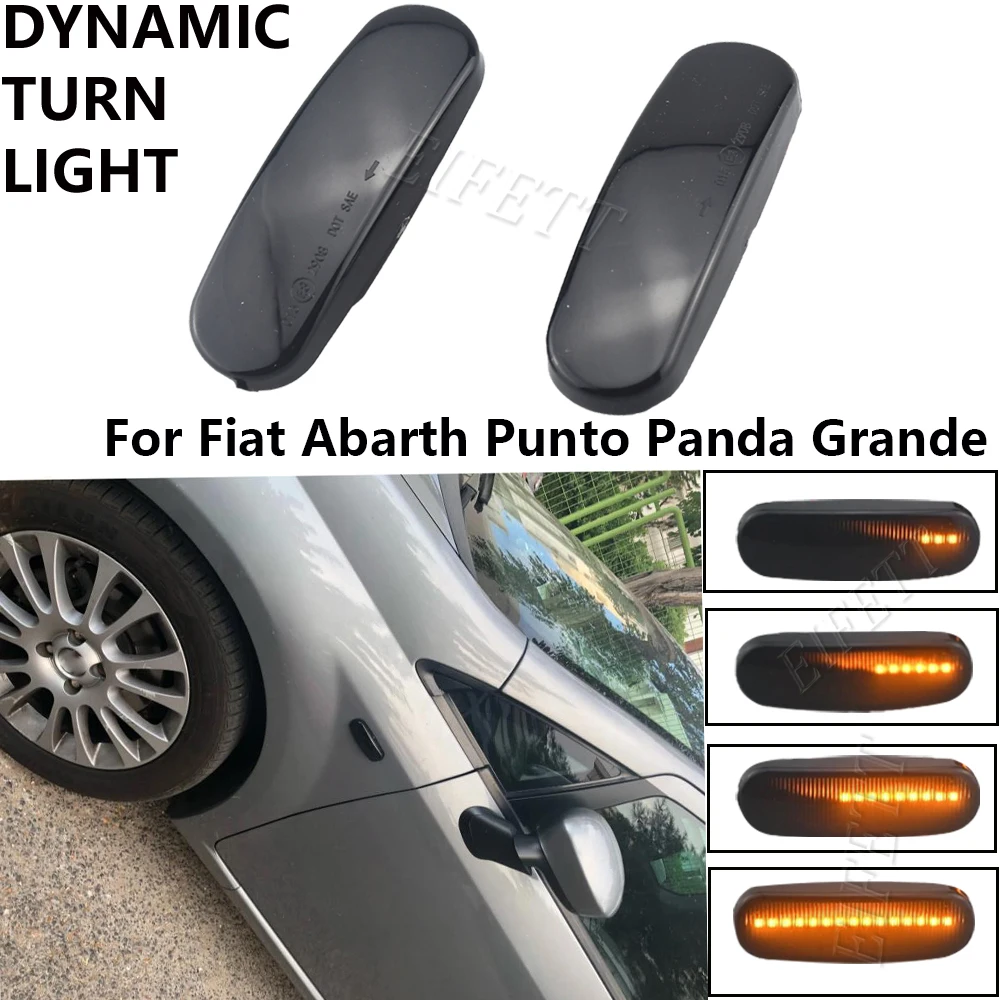 

Dynamic LED Side Marker Light Sequential Lamp For Fiat Panda MK2 Mk3 Grande Punto 199 Doblo Fiorino 3 Idea 350 Linea 323 110