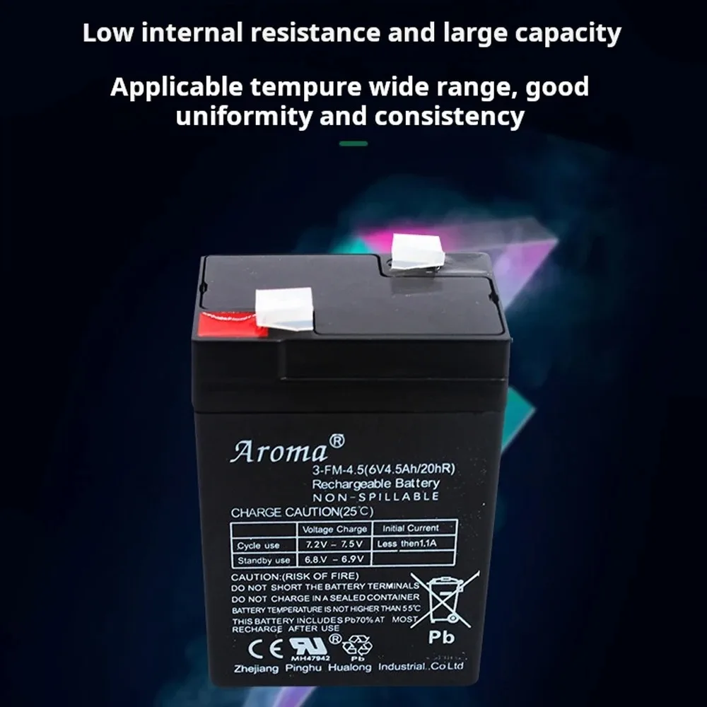 Lead-acid Battery Backup Power 6V 4.5Ah Battery For Emergency Light Children Toy Car Electronic Scale 4.5Ah Rechargeable Battery