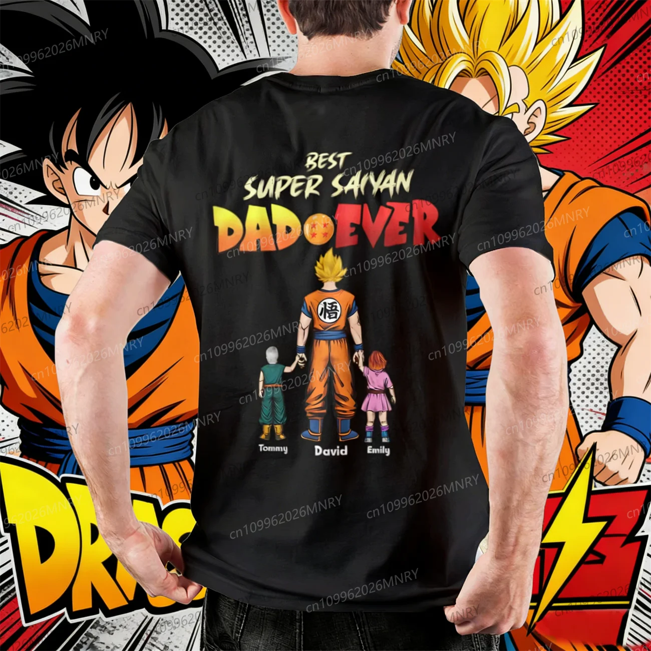 Camiseta DragonBall Daddy You Are My Favorite Super Saiyan Gohan, ropa para hombre, Vegeta, Goku, Trunks, Father Crewnec, ropa para niños