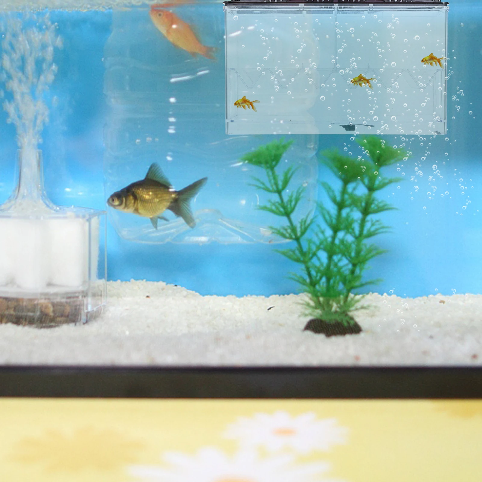 

Acrylic Breeding Box Aquarium Tank Accessories Transparent Isolate Case Multi function Incubation Pet Supplies