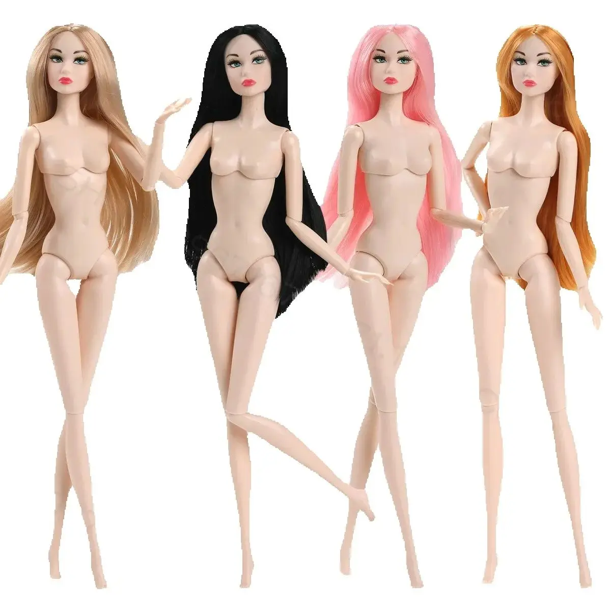 

European Fashion 1/6 32cm BJD Doll Body Blond Straight Hair White Skin Daily Outfit Party Cute Gown Kids DIY Toys Birthday Gifts