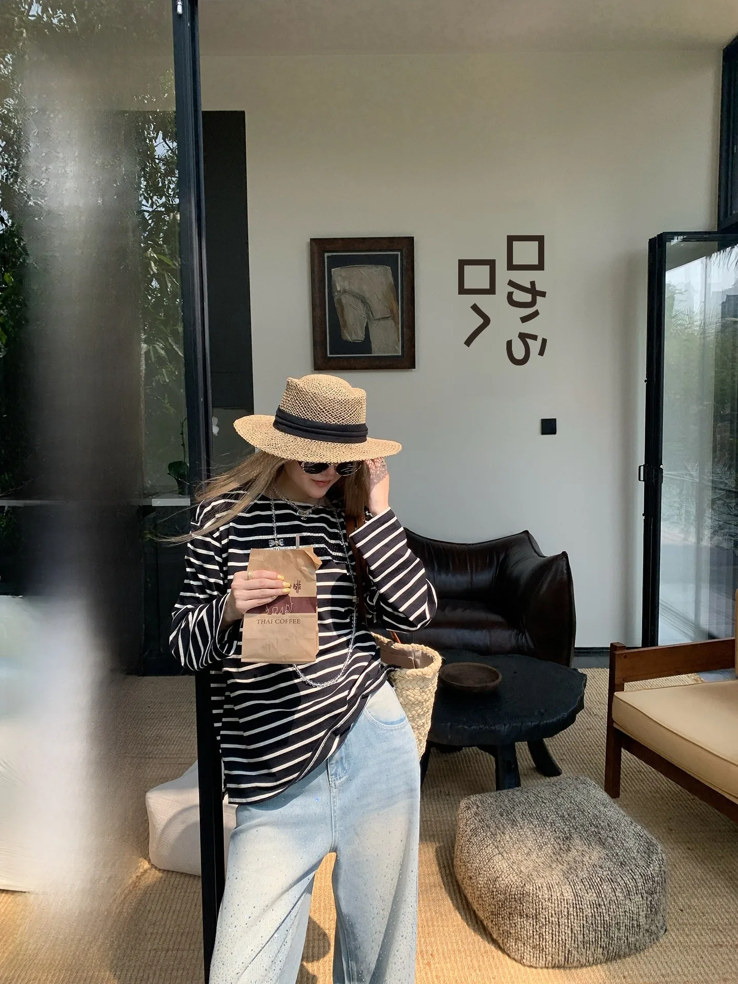 

Повседневная женская футболка с длинным рукавом и круглым вырезом, в полоску, свободного кроя, из комфортной хлопково-полиэстеровой смеси, весенняя мода