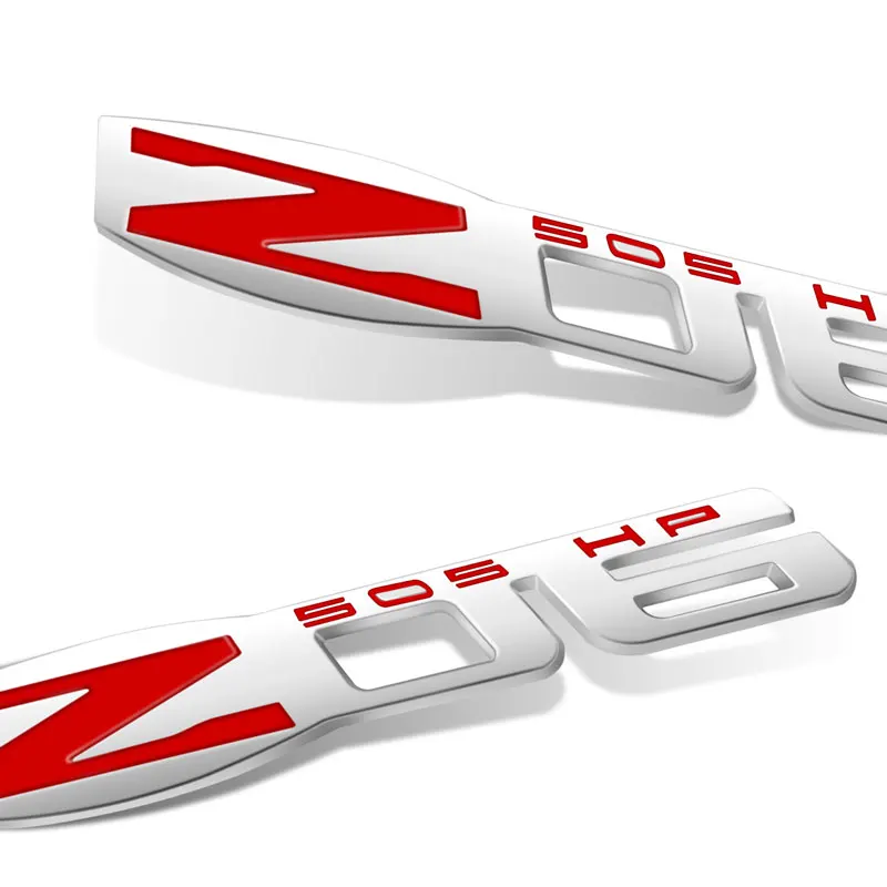 ملصق معدني لشعار حقيبة السيارة الخلفية ، شعار ثلاثي الأبعاد ، ديكور كورفيت C6 407 سيلفرادو كروز لاكيتي أفيو نيفا ، Z06 505 حصان
