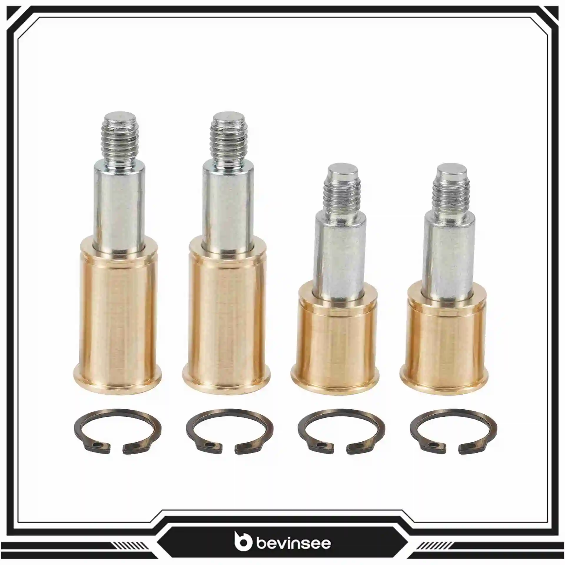 

BEVINSEE Brass Front Caliper Guide Pin Bushings Kit For BMW E90 E92 E93 E91 335i M3 E60 E61 525i E82 E63 Z4 X1 E84 34116758707