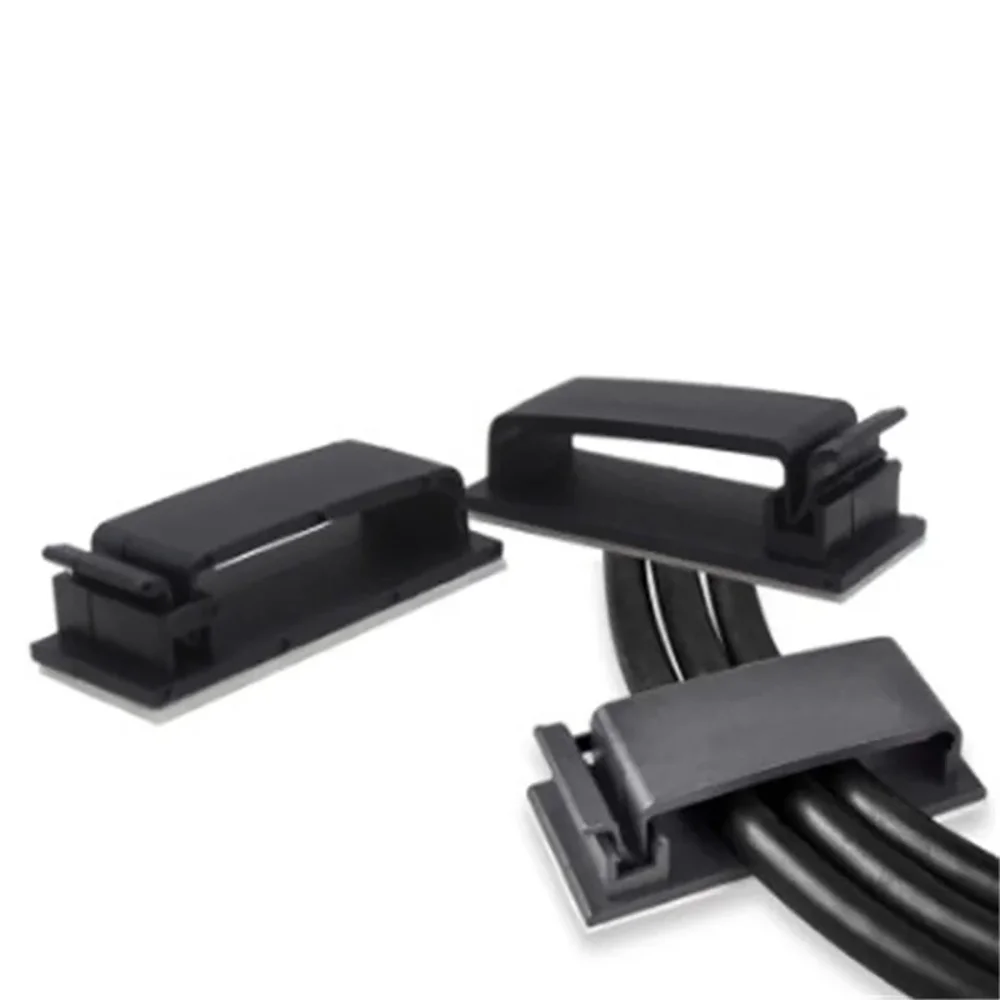 

Self Adhesive Cable Management Clips Cable Organizers Wire Clips Cord Holder for TV PC Ethernet Cable under Desk Home Office