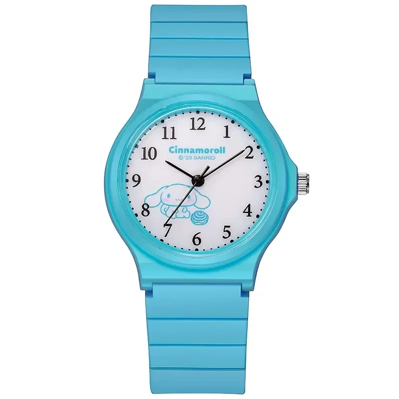 Sanrio Children Watch Kuromi My Melody Quartz Watch Cinnamoroll Pochacco Anime Children'S Student Silicone Watch Toys