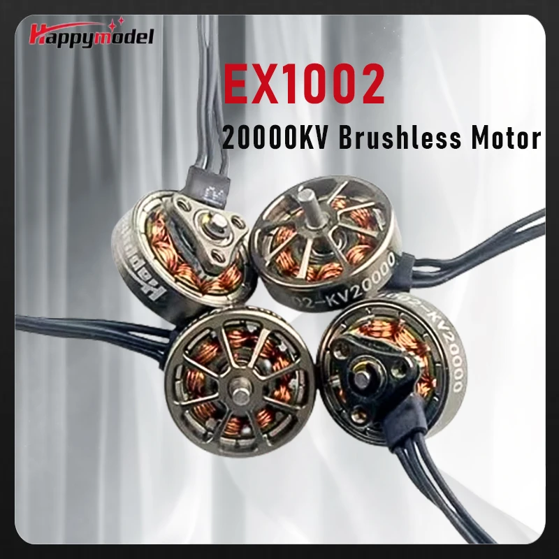 

Happymodel EX1002 20000KV 1S Brushless Motor 1.5mm Shaft for Mobula7 Moblite7 HDZERO 1S Whoop FPV Racing Model Parts