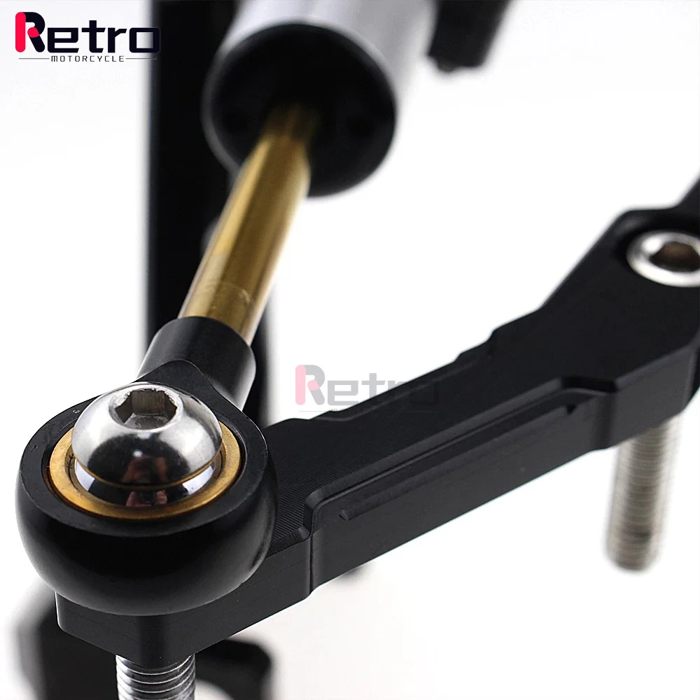 For YAMAHA MT-09 MT09 FZ09 FZ-09 2013-2020 XSR900 2015-2020 Motorcycle Adjustable Stabilizer Steering Damper With Bracket Mount