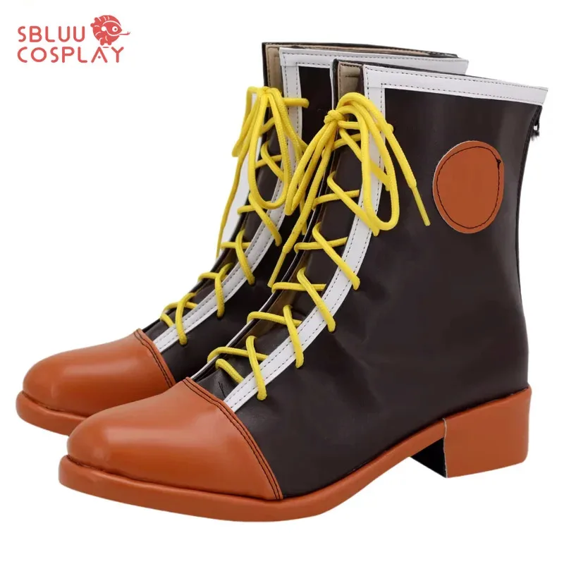 

DY20SBluuCosplay Аниме Servamp Lawless Hyde Обувь для косплея Оранжевые ботинки на заказ25