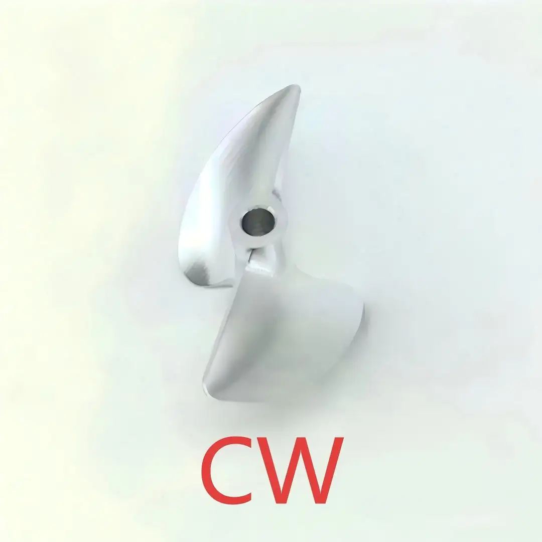Fotografia 6: Hélice de alumínio CNC de 2 lâminas de nível de competição (CW CCW) - Adereço de barco de metal baioneta de 4,76 mm para barcos elétricos sem escova