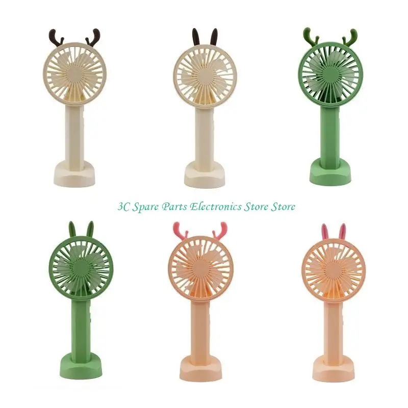 12pc tragbare Handheld-Lüfter 2-Gang Fan Desk Fan mit Basis für Kinder