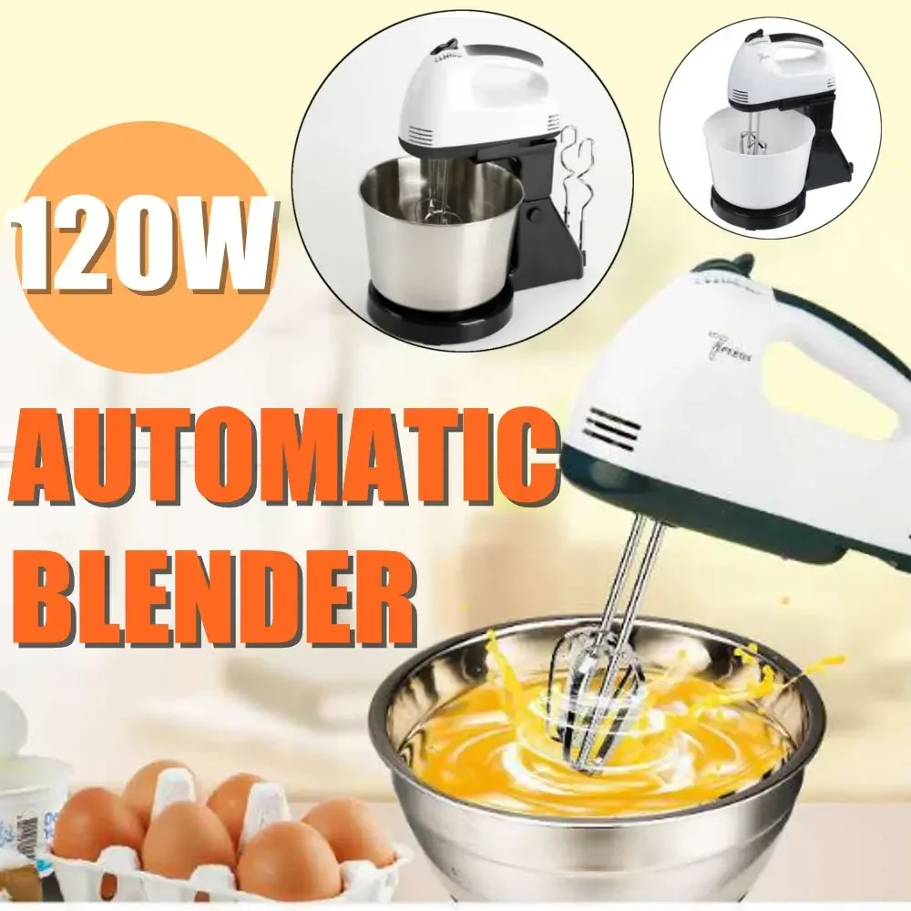 1.7L 7 Speed Electric Machine Food Mixer  Table Stand Cake Dough Mixer Handheld Egg Beater Blender Baking Whipping Cream Machine