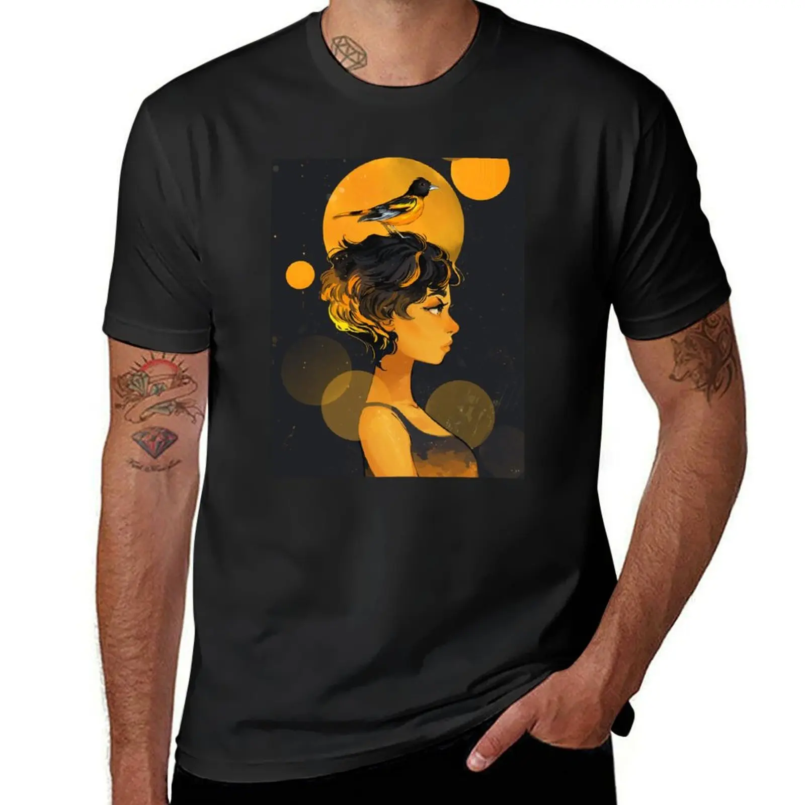 Oriole T-Shirt tees heavyweights vintage anime clothes Men's t shirts