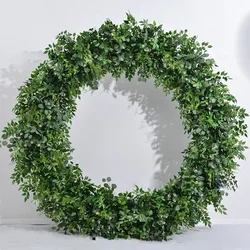 New Wedding Circle Arch Decoration Artificial Green Plant Flower Row Forest Wedding Backdrop Decoration Greenery Flower Runner