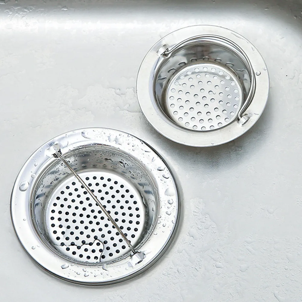 

3Pcs Stainless Steel Sink Strainer Mesh Hair Catcher for Kitchen Bathroom Drain Anti-Clogging Food Debris Filter Waste Strainer