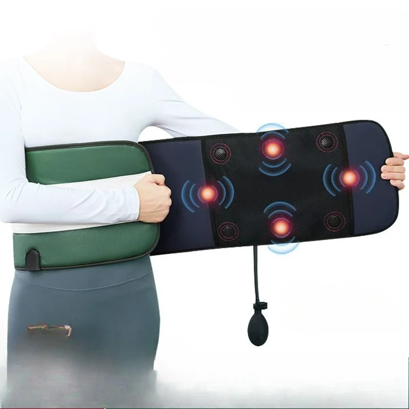 

Вибрационный массажный пояс с подогревом для похудения, теплый уход за матой, облегчение боли в талии, оборудование для фитнеса, теплотерапия, нагревательный пояс