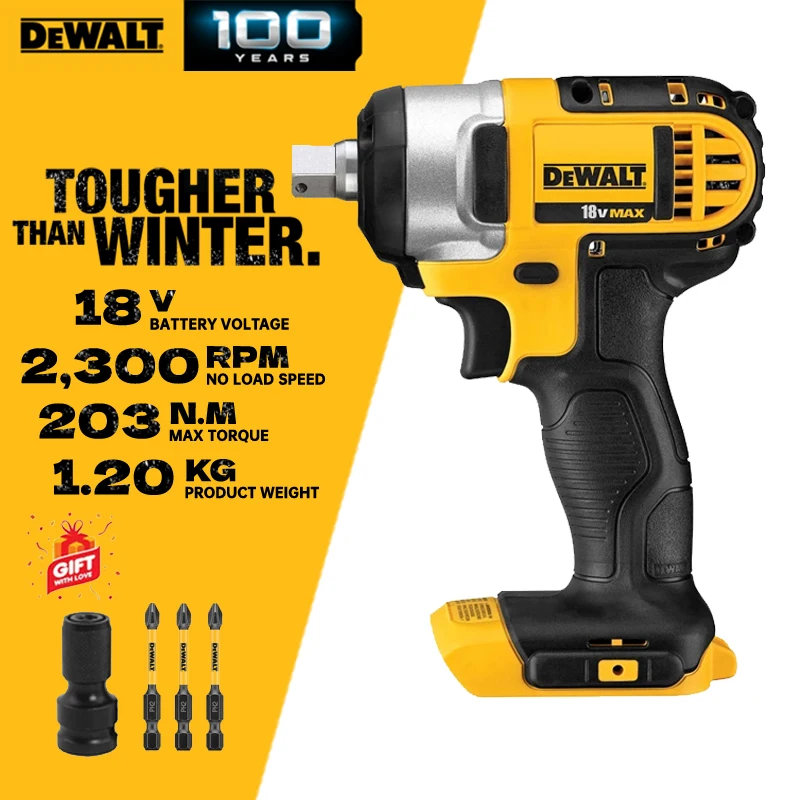 

DEWALT DCF880 Cordless Impact Wrench Bare Tool 203Nm Rechargeable Dewalt Electric Wrench Power Tools