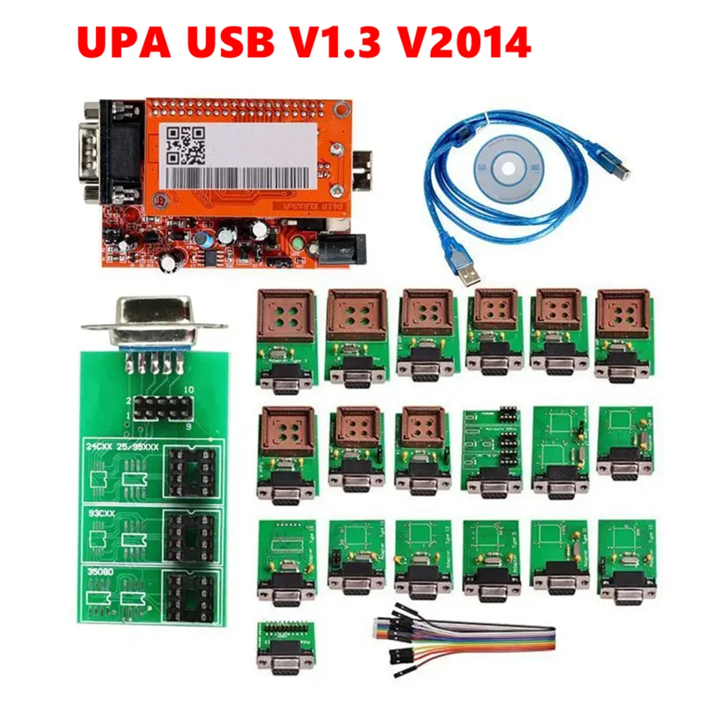 UPA USB Programmer Diagnostic Tool UPA USB ECU Programmer UPA USB V1.3 With Full Adapter